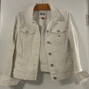 White Tommy Hilfiger denim jacket